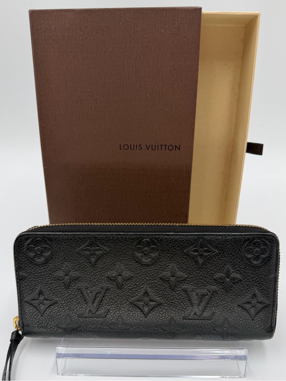 🖤Louis Vuitton Black Monogram Empriente Clemence Wallet Excellent Condition